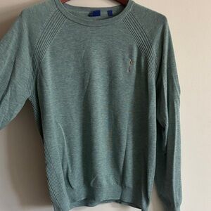 FootJoy Men's Seafoam Green Crewneck Sweater
